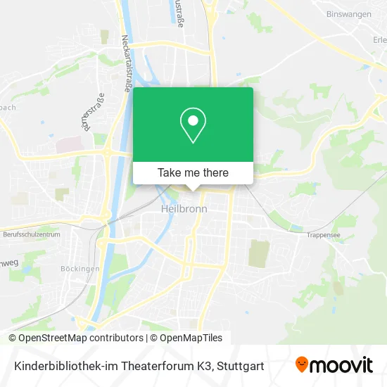 Карта Kinderbibliothek-im Theaterforum K3