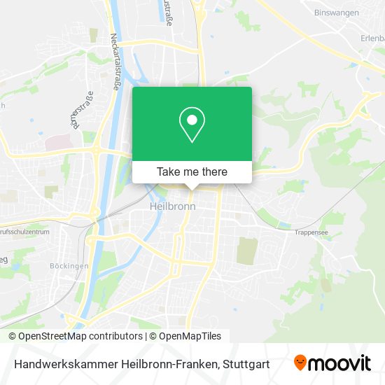 Карта Handwerkskammer Heilbronn-Franken