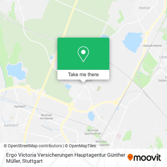 Ergo Victoria Versicherungen Hauptagentur Günther Müller map