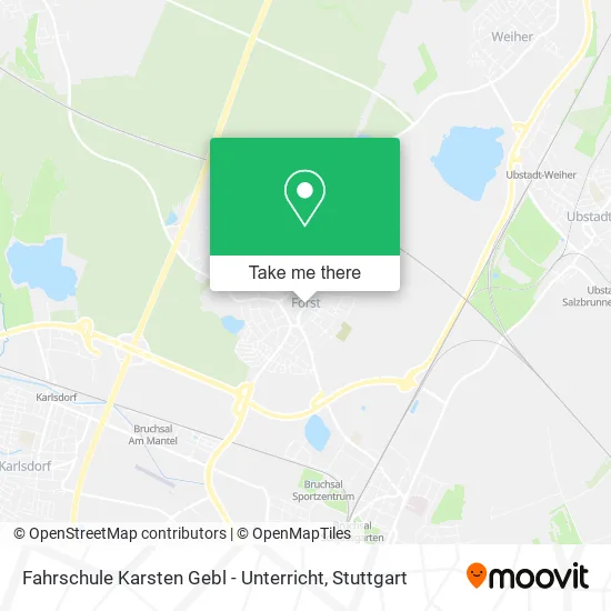Карта Fahrschule Karsten Gebl - Unterricht