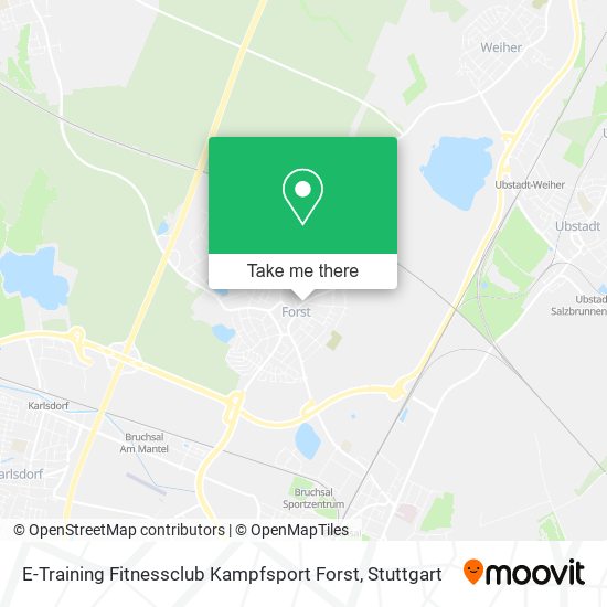 E-Training Fitnessclub Kampfsport Forst map