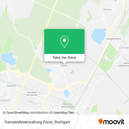 Карта Gemeindeverwaltung Forst