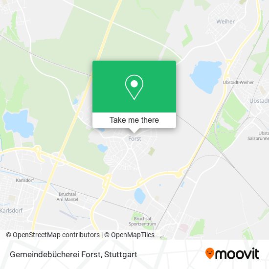 Gemeindebücherei Forst map