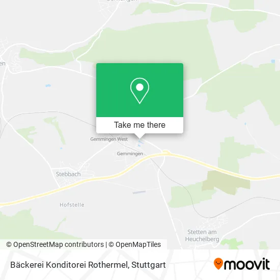 Карта Bäckerei Konditorei Rothermel