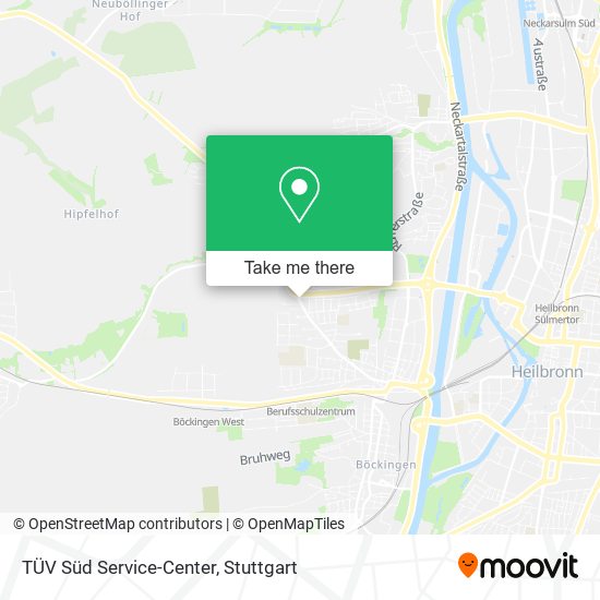TÜV Süd Service-Center map