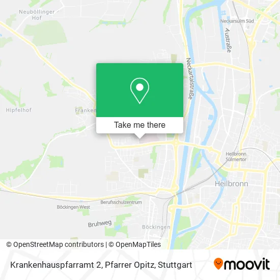 Карта Krankenhauspfarramt 2, Pfarrer Opitz