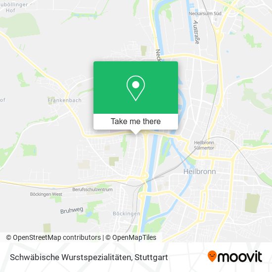 Карта Schwäbische Wurstspezialitäten