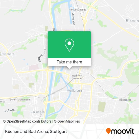 Küchen and Bad Arena map