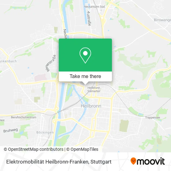 Карта Elektromobilität Heilbronn-Franken