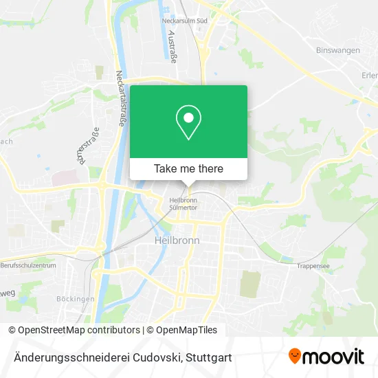Карта Änderungsschneiderei Cudovski