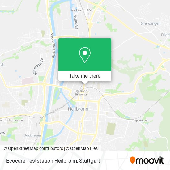Карта Ecocare Teststation Heilbronn