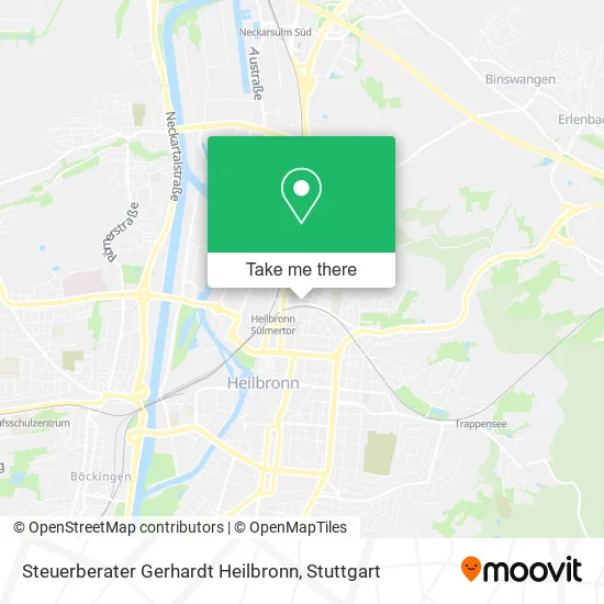 Карта Steuerberater Gerhardt Heilbronn