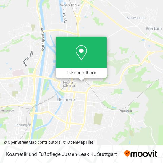 Kosmetik und Fußpflege Justen-Leak K. map