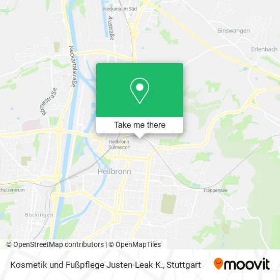 Карта Kosmetik und Fußpflege Justen-Leak K.