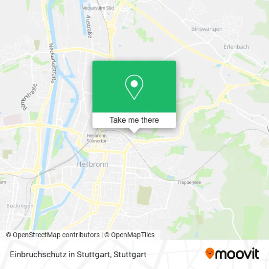 Карта Einbruchschutz in Stuttgart