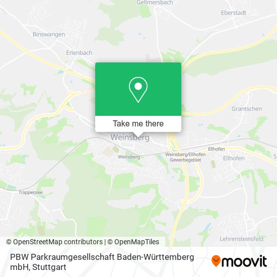 PBW Parkraumgesellschaft Baden-Württemberg mbH map