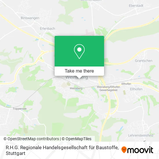 Карта R.H.G. Regionale Handelsgesellschaft für Baustoffe