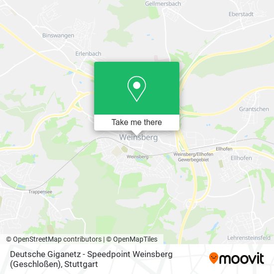 Карта Deutsche Giganetz - Speedpoint Weinsberg (Geschloßen)