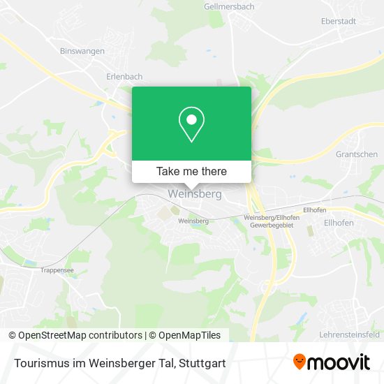 Карта Tourismus im Weinsberger Tal