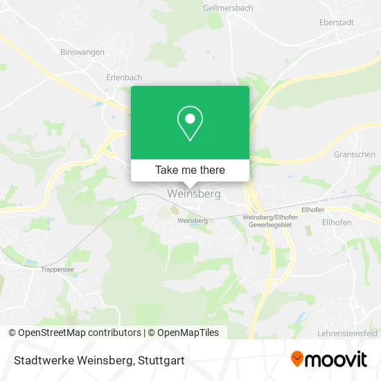 Карта Stadtwerke Weinsberg