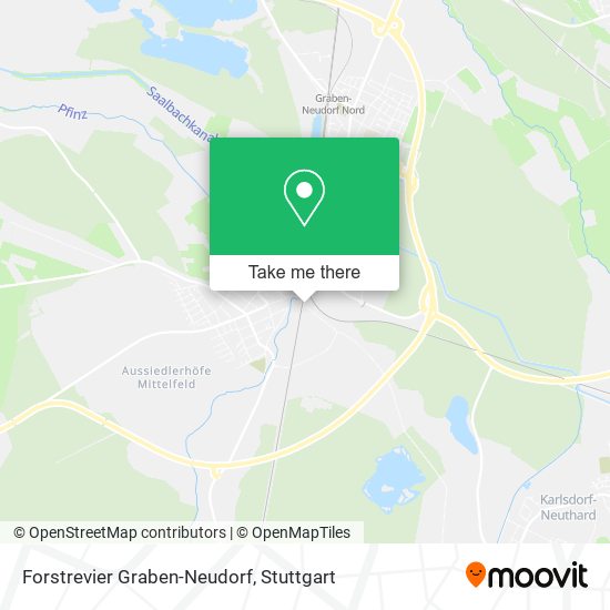 Forstrevier Graben-Neudorf map