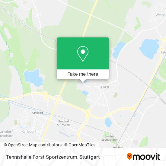 Карта Tennishalle Forst Sportzentrum