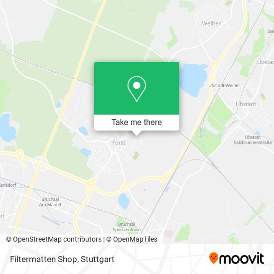 Filtermatten Shop map