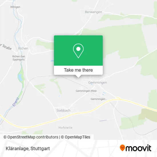 Карта Kläranlage