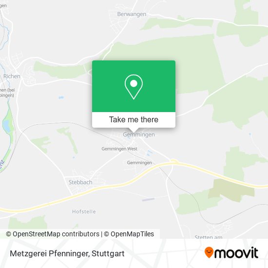 Metzgerei Pfenninger map