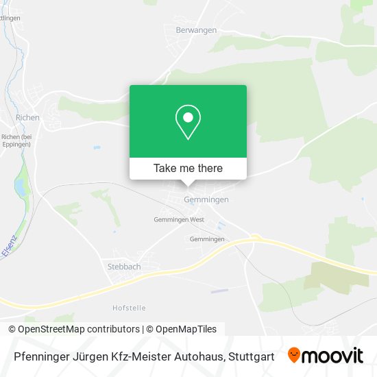 Pfenninger Jürgen Kfz-Meister Autohaus map