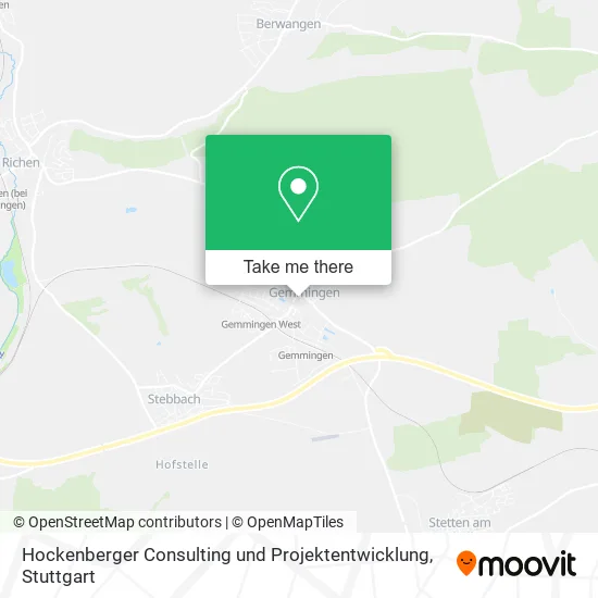 Карта Hockenberger Consulting und Projektentwicklung