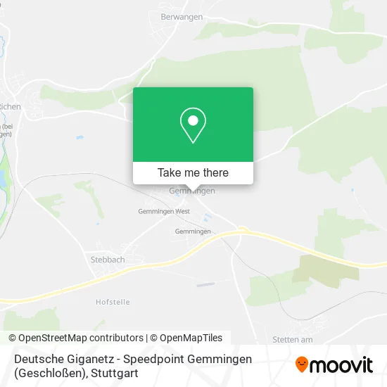 Карта Deutsche Giganetz - Speedpoint Gemmingen (Geschloßen)