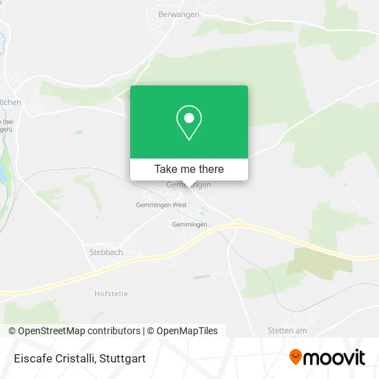 Карта Eiscafe Cristalli