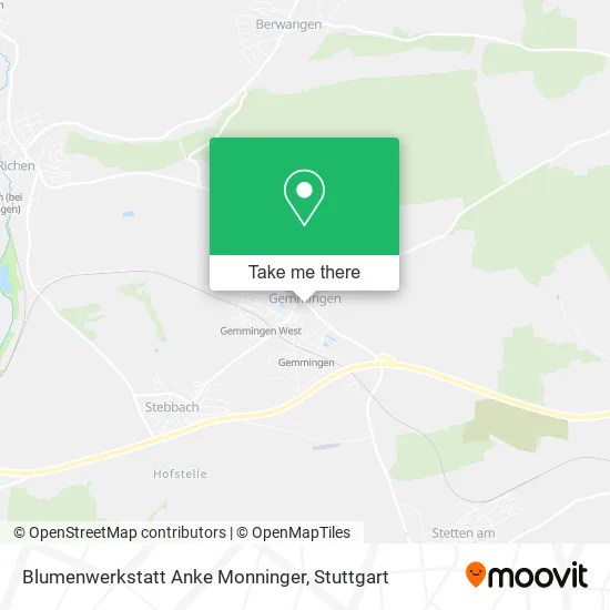 Карта Blumenwerkstatt Anke Monninger