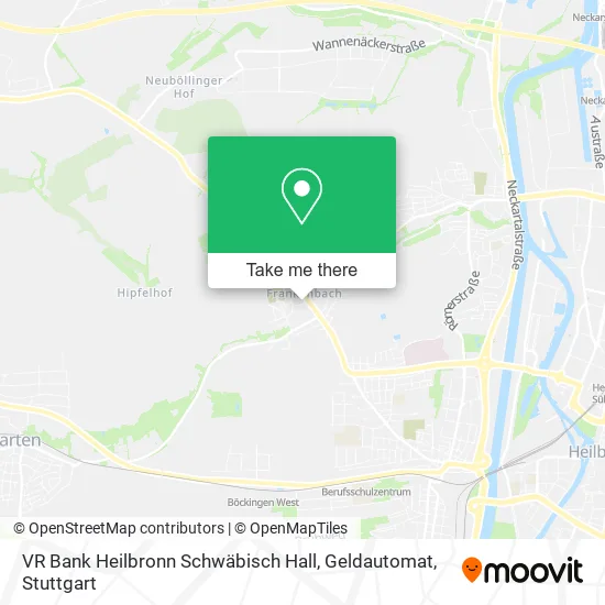 Карта VR Bank Heilbronn Schwäbisch Hall, Geldautomat