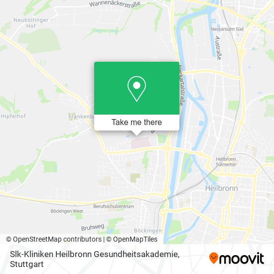 Slk-Kliniken Heilbronn Gesundheitsakademie map