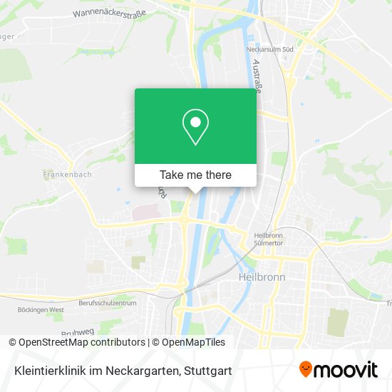 Kleintierklinik im Neckargarten map