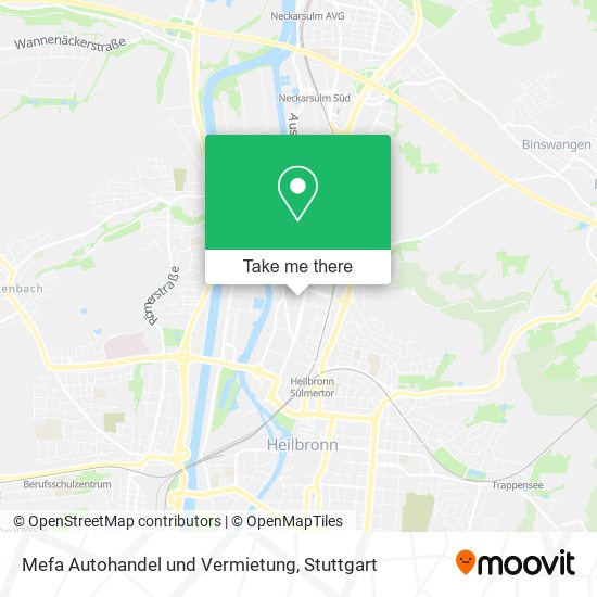 Карта Mefa Autohandel und Vermietung