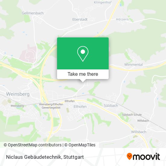 Niclaus Gebäudetechnik map