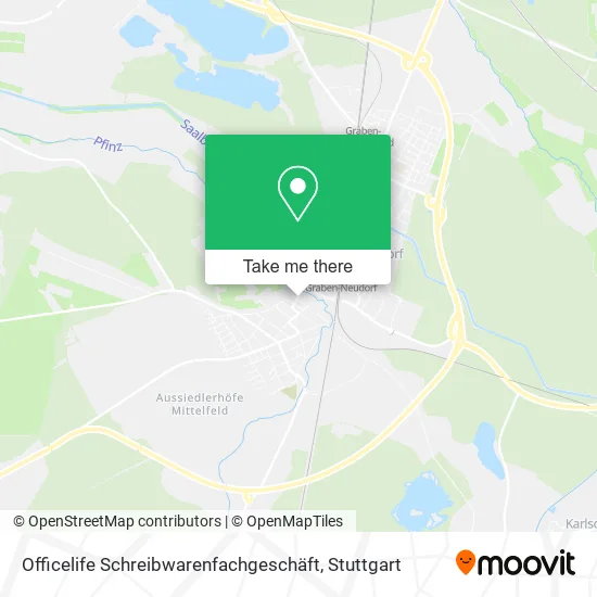 Карта Officelife Schreibwarenfachgeschäft