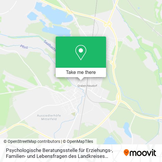 Карта Psychologische Beratungsstelle für Erziehungs-, Familien- und Lebensfragen des Landkreises Karlsruh