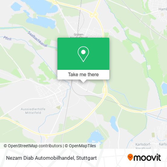 Nezam Diab Automobilhandel map