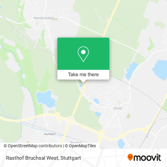Карта Rasthof Bruchsal West