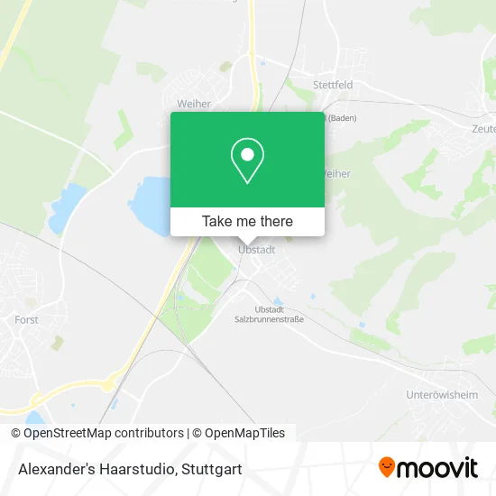 Alexander's Haarstudio map