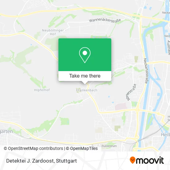 Detektei J. Zardoost map