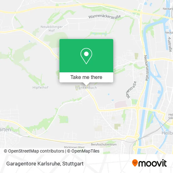 Карта Garagentore Karlsruhe