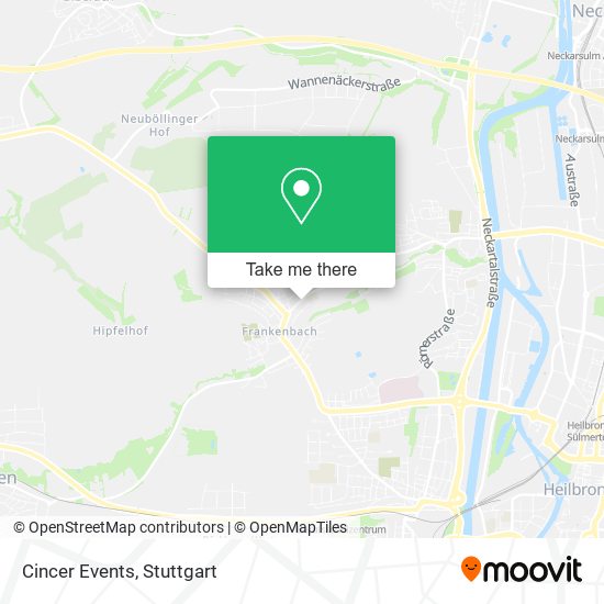Cincer Events map