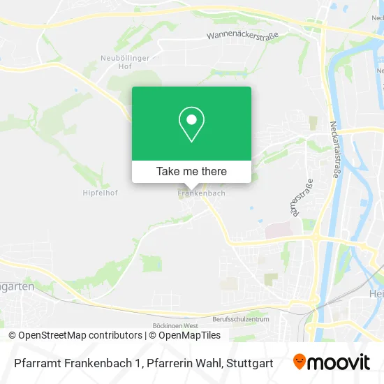 Карта Pfarramt Frankenbach 1, Pfarrerin Wahl