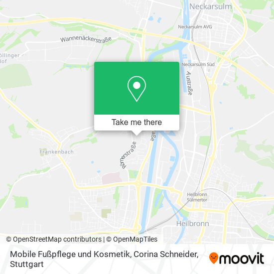 Mobile Fußpflege und Kosmetik, Corina Schneider map