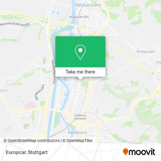 Europcar map